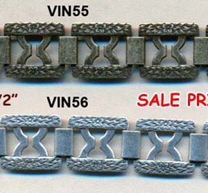 vintage chain 1940s textured flat chain - VIN56 - $5.00 per foot (originally $9.00 per foot) 1/2 inch - antique sterling plate