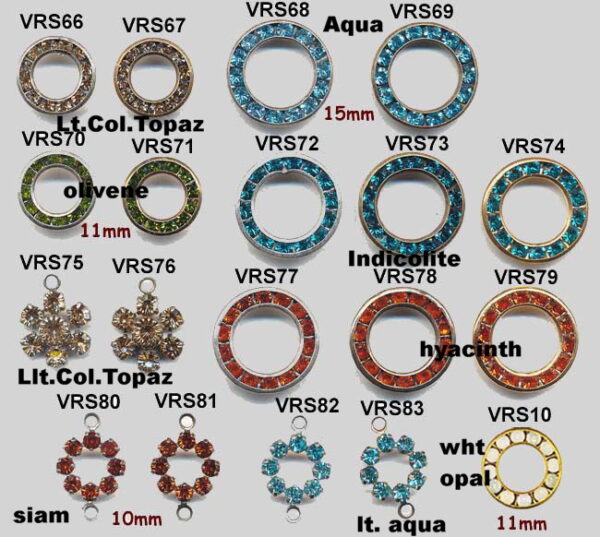 Rhinestone Findings -BUY 1 SET, GET SAME AMOUNT FREE